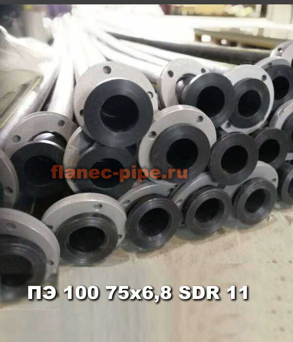 Труба ПЭ 100 75x6,8 мм SDR 9 в Екатеринбурге
