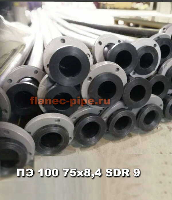 Труба ПЭ 100 75x8,4 мм SDR 9 в Екатеринбурге